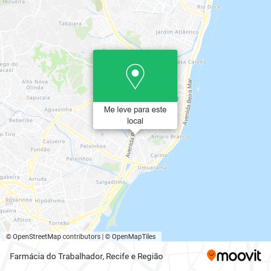 Farmácia do Trabalhador mapa