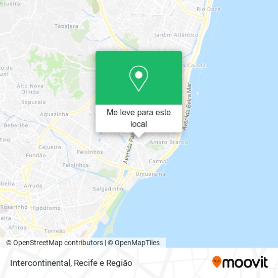 Intercontinental mapa