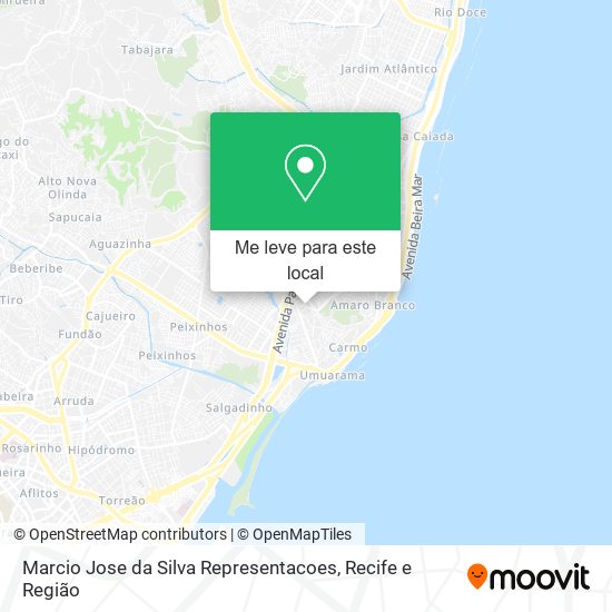 Marcio Jose da Silva Representacoes mapa
