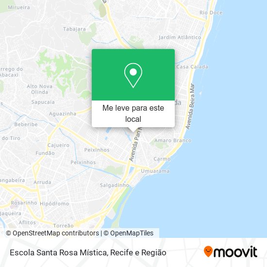 Escola Santa Rosa Mística mapa