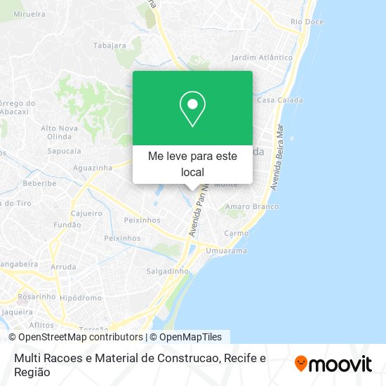 Multi Racoes e Material de Construcao mapa