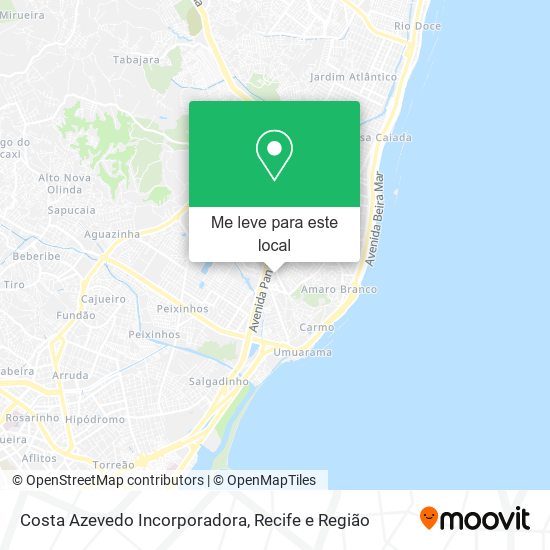 Costa Azevedo Incorporadora mapa