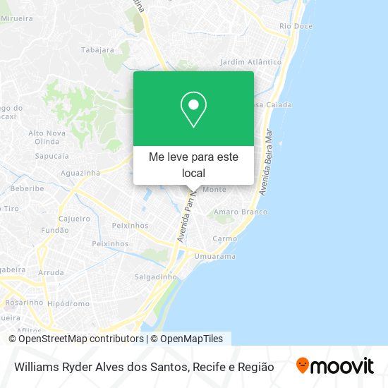 Williams Ryder Alves dos Santos mapa