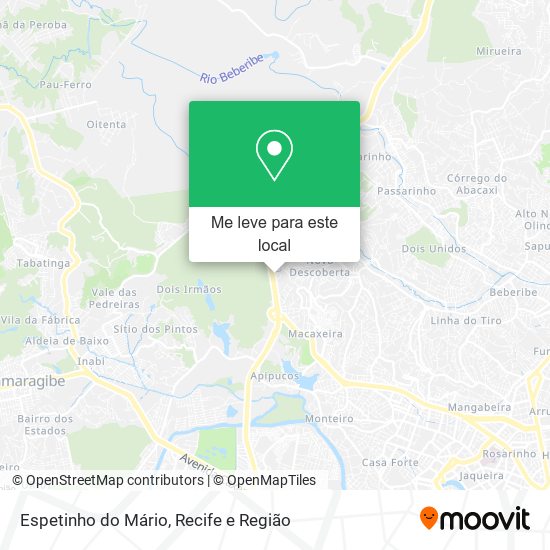 Espetinho do Mário mapa