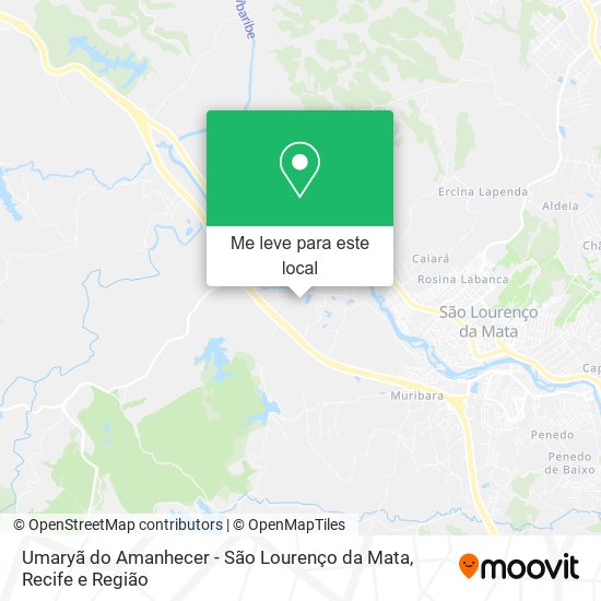 Umaryã do Amanhecer - São Lourenço da Mata mapa