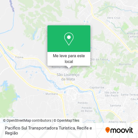 Pacífico Sul Transportadora Turística mapa