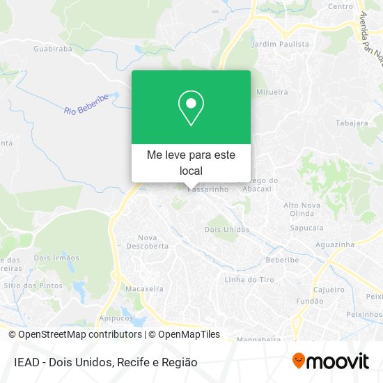 IEAD - Dois Unidos mapa