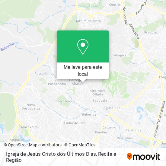 Igreja de Jesus Cristo dos Últimos Dias mapa