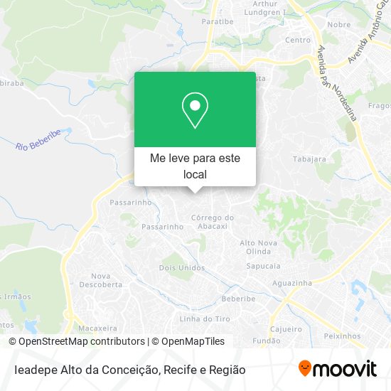 Ieadepe Alto da Conceição mapa