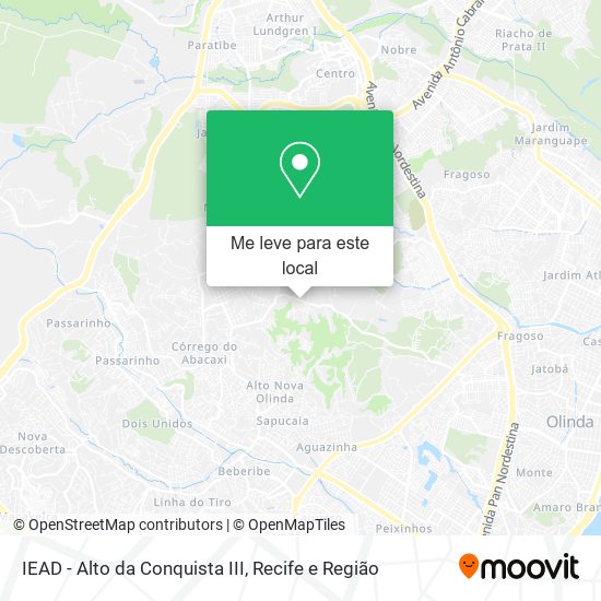 IEAD - Alto da Conquista III mapa