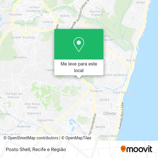 Posto Shell mapa