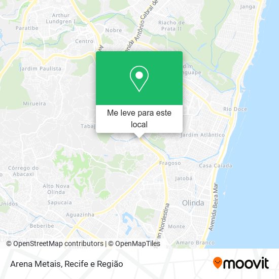 Arena Metais mapa