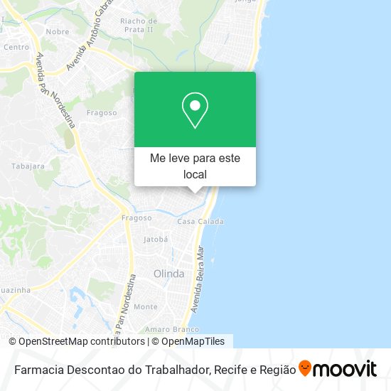 Farmacia Descontao do Trabalhador mapa