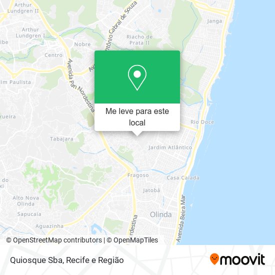 Quiosque Sba mapa