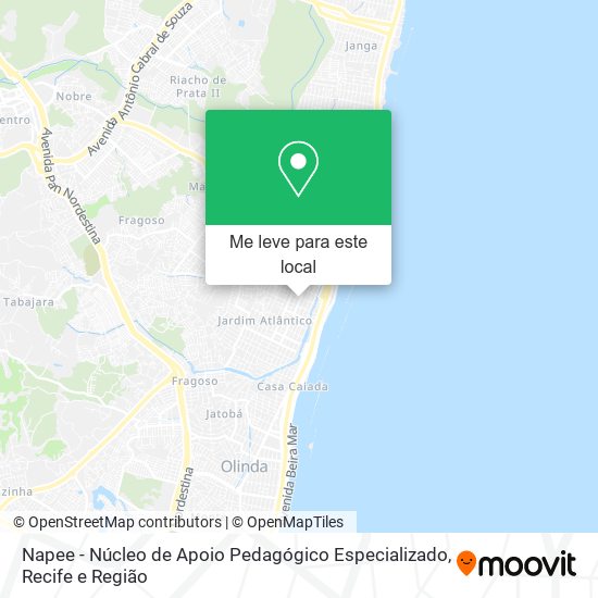 Napee - Núcleo de Apoio Pedagógico Especializado mapa