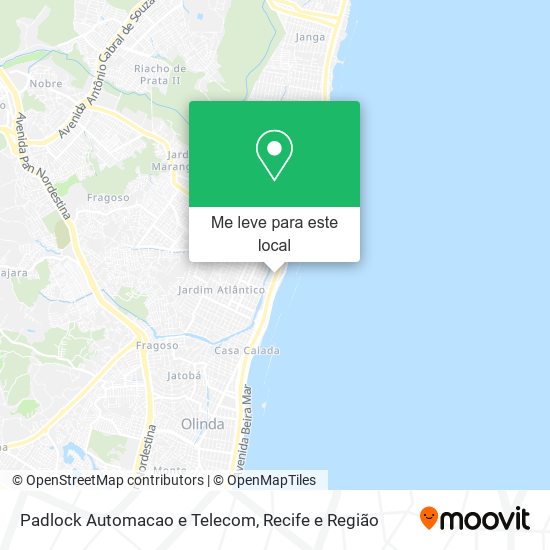 Padlock Automacao e Telecom mapa
