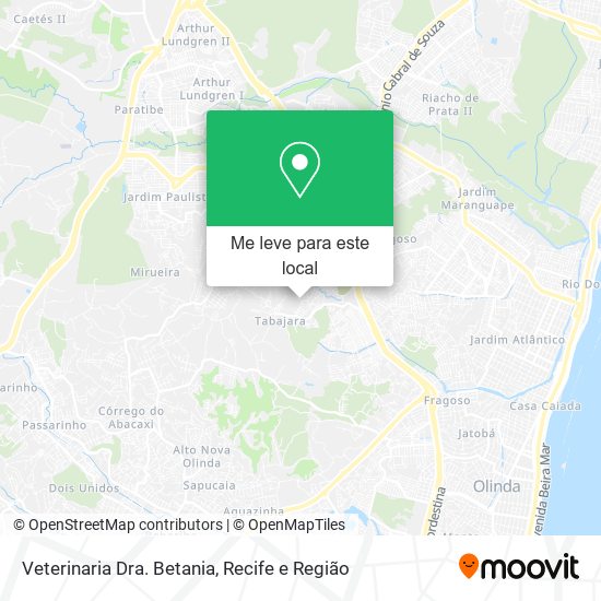 Veterinaria Dra. Betania mapa