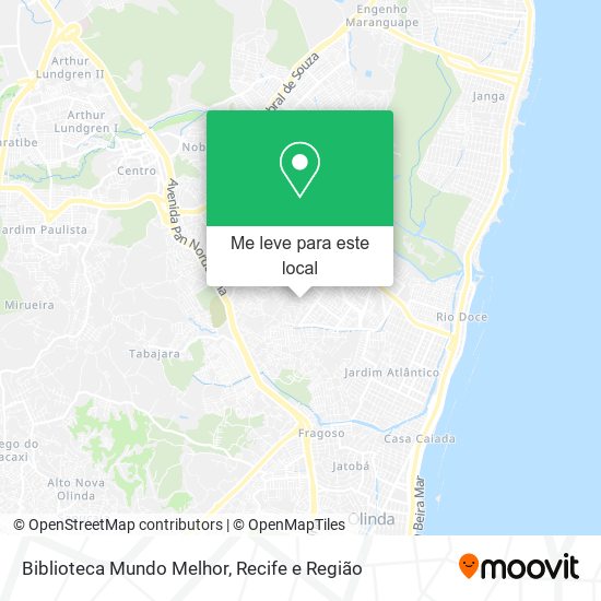 Biblioteca Mundo Melhor mapa