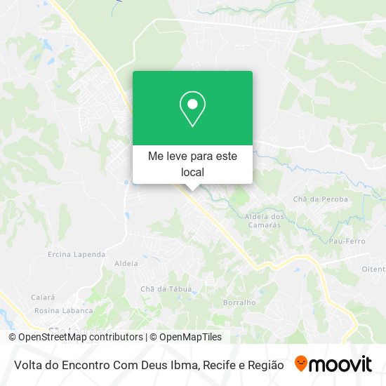 Volta do Encontro Com Deus Ibma mapa