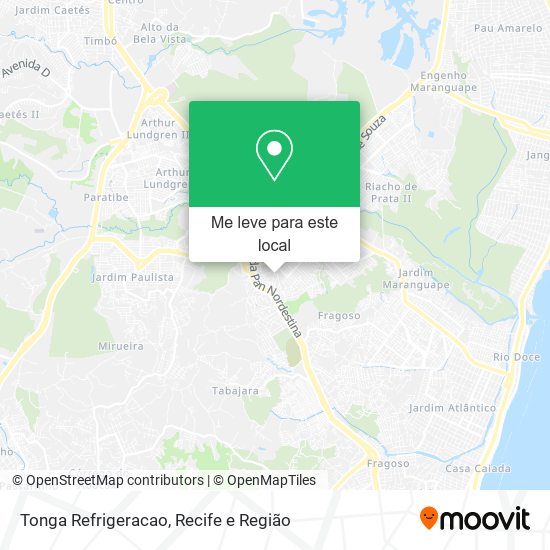 Tonga Refrigeracao mapa