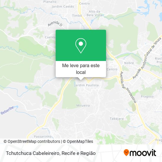 Tchutchuca Cabeleireiro mapa