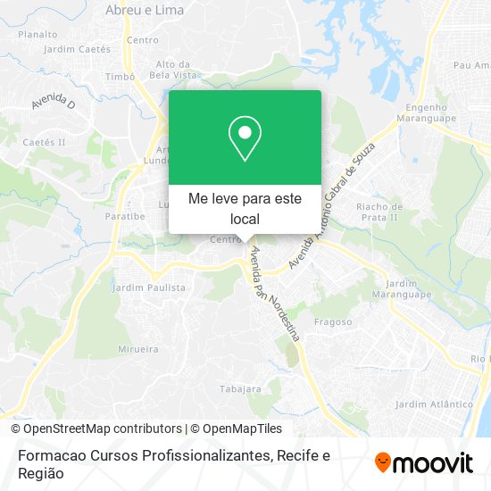 Formacao Cursos Profissionalizantes mapa
