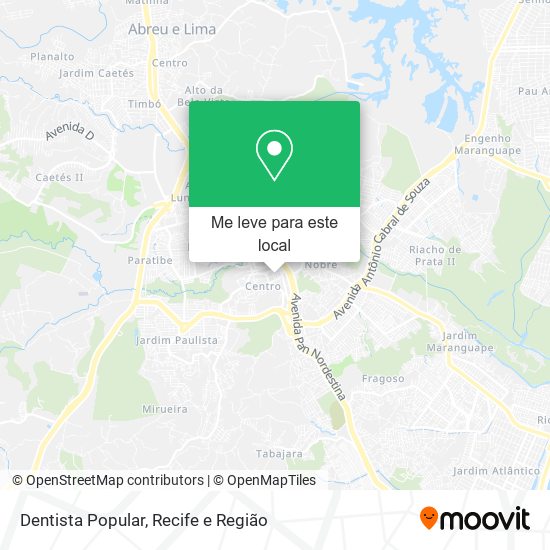 Dentista Popular mapa