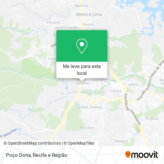Poço Dona mapa