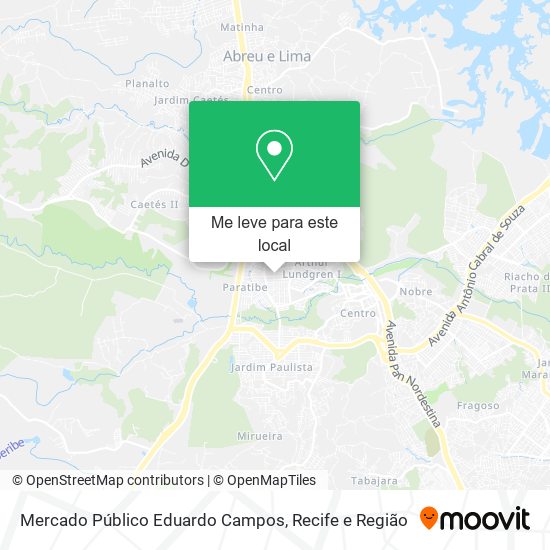 Mercado Público Eduardo Campos mapa