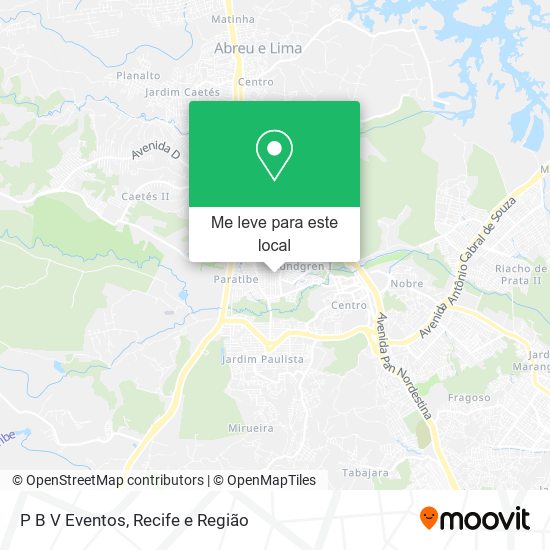P B V Eventos mapa