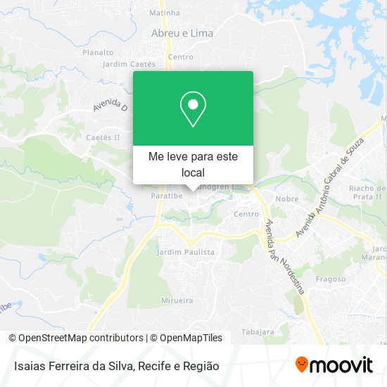 Isaias Ferreira da Silva mapa