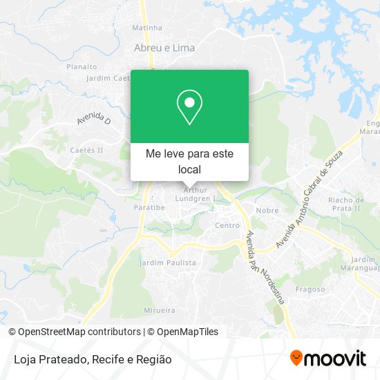 Loja Prateado mapa