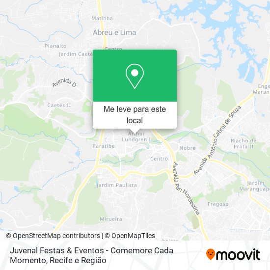 Juvenal Festas & Eventos - Comemore Cada Momento mapa