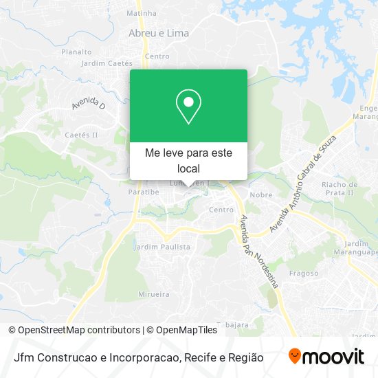 Jfm Construcao e Incorporacao mapa