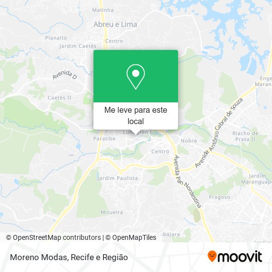 Moreno Modas mapa