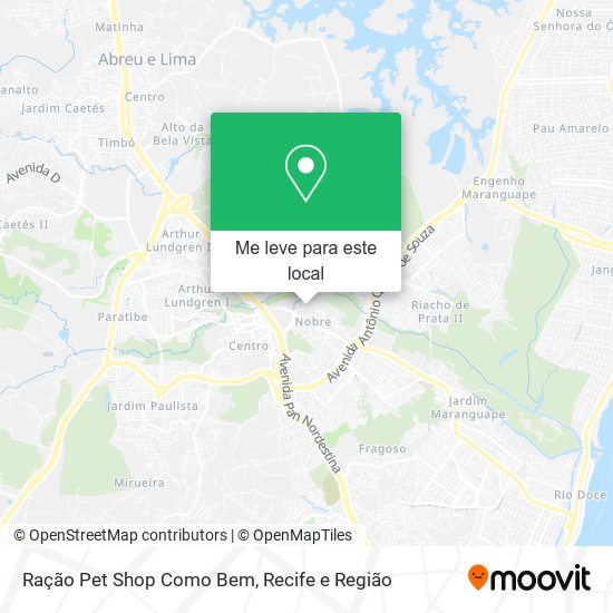 Ração Pet Shop Como Bem mapa