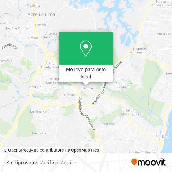 Sindiprovepe mapa