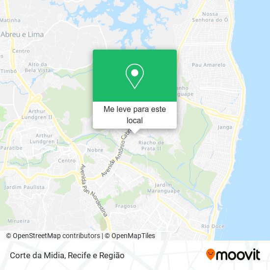 Corte da Midia mapa