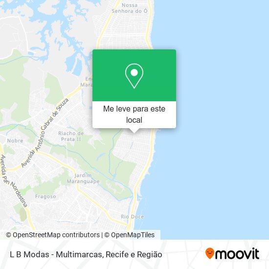 L B Modas - Multimarcas mapa