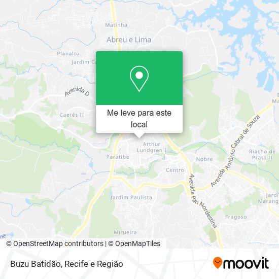 Buzu Batidão mapa