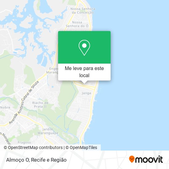 Almoço O mapa