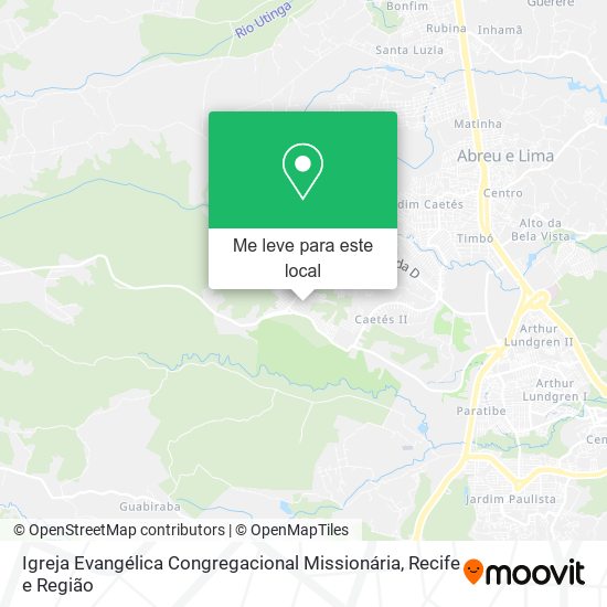 Igreja Evangélica Congregacional Missionária mapa