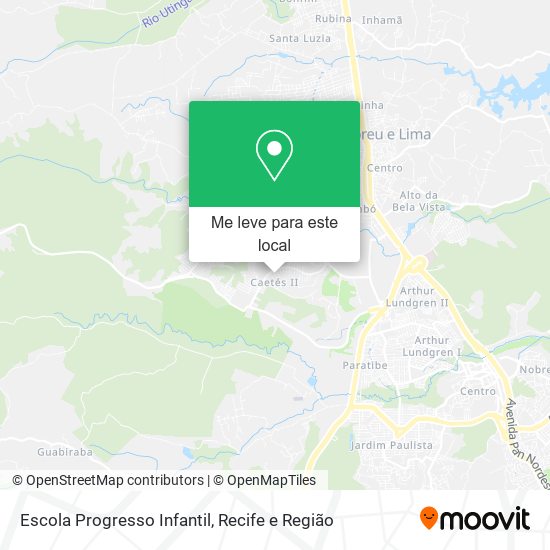 Escola Progresso Infantil mapa