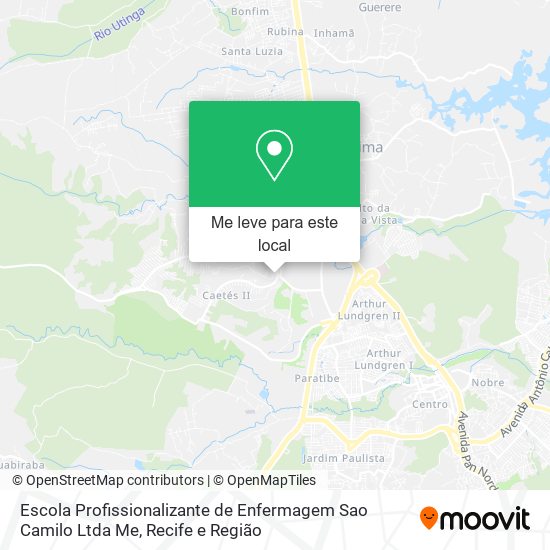 Escola Profissionalizante de Enfermagem Sao Camilo Ltda Me mapa