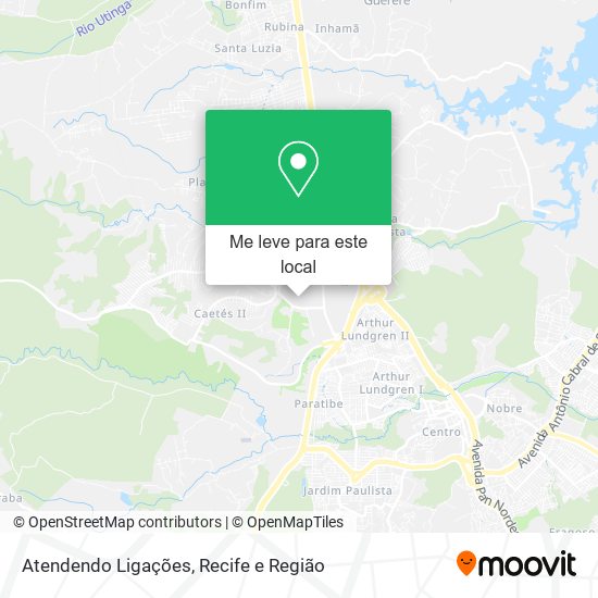 Atendendo Ligações mapa