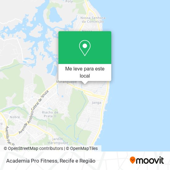 Academia Pro Fitness mapa