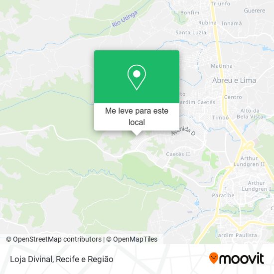 Loja Divinal mapa