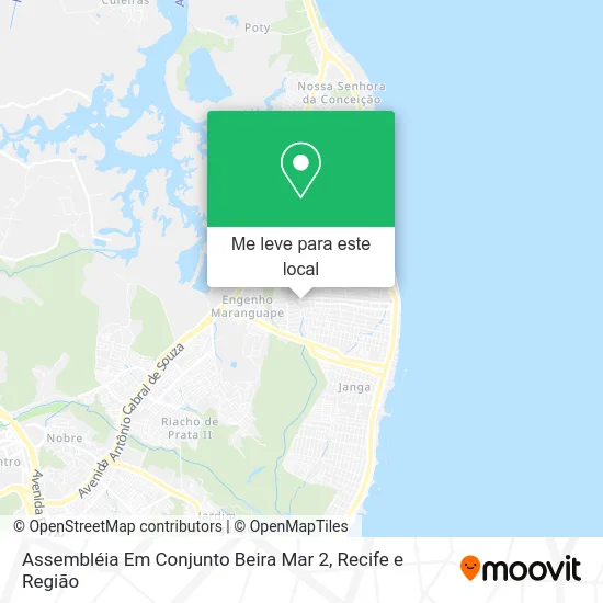Assembléia Em Conjunto Beira Mar 2 mapa