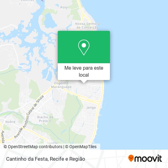 Cantinho da Festa mapa