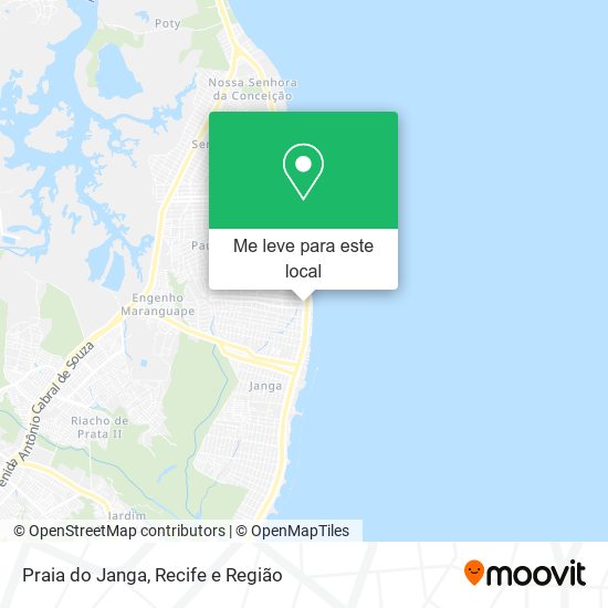 Praia do Janga mapa